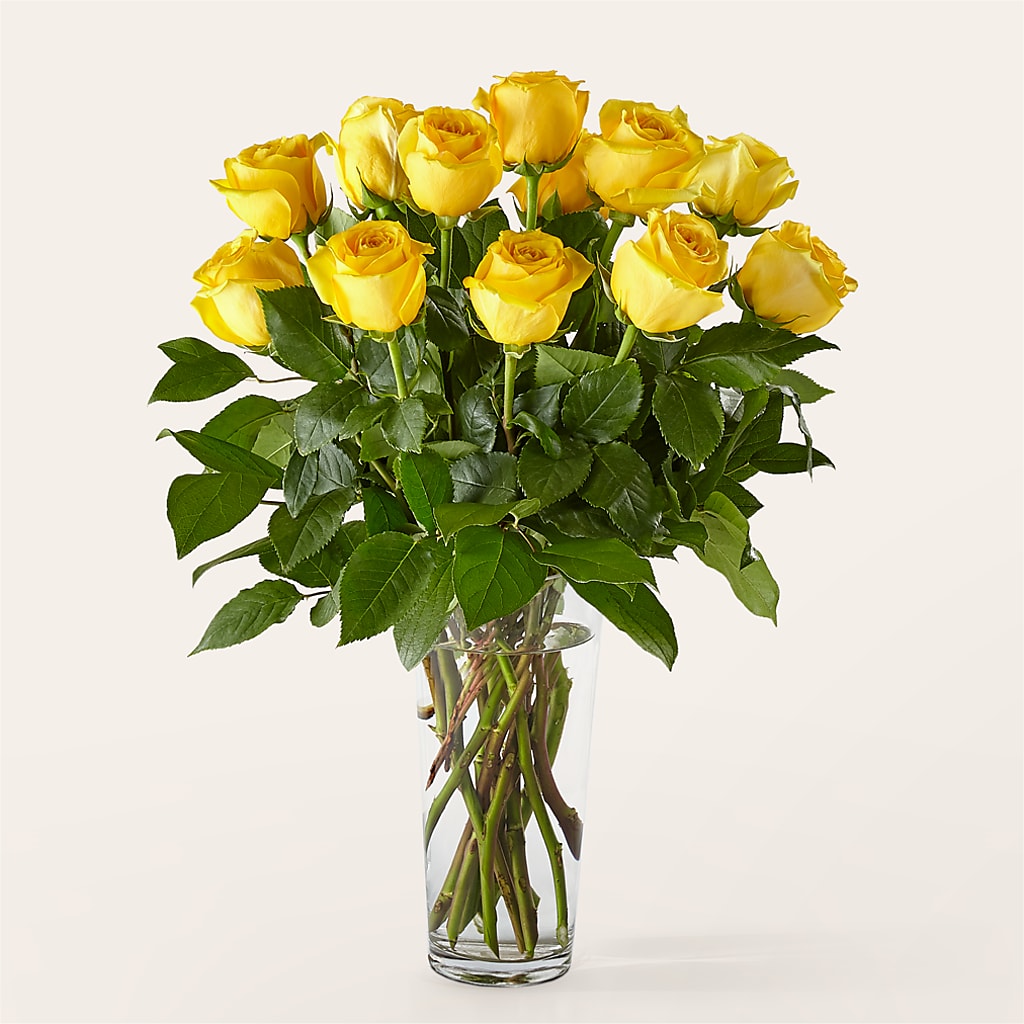 Long Stem Yellow Rose Bouquet – North Shore Weddings And Flowers, Kahuku HI