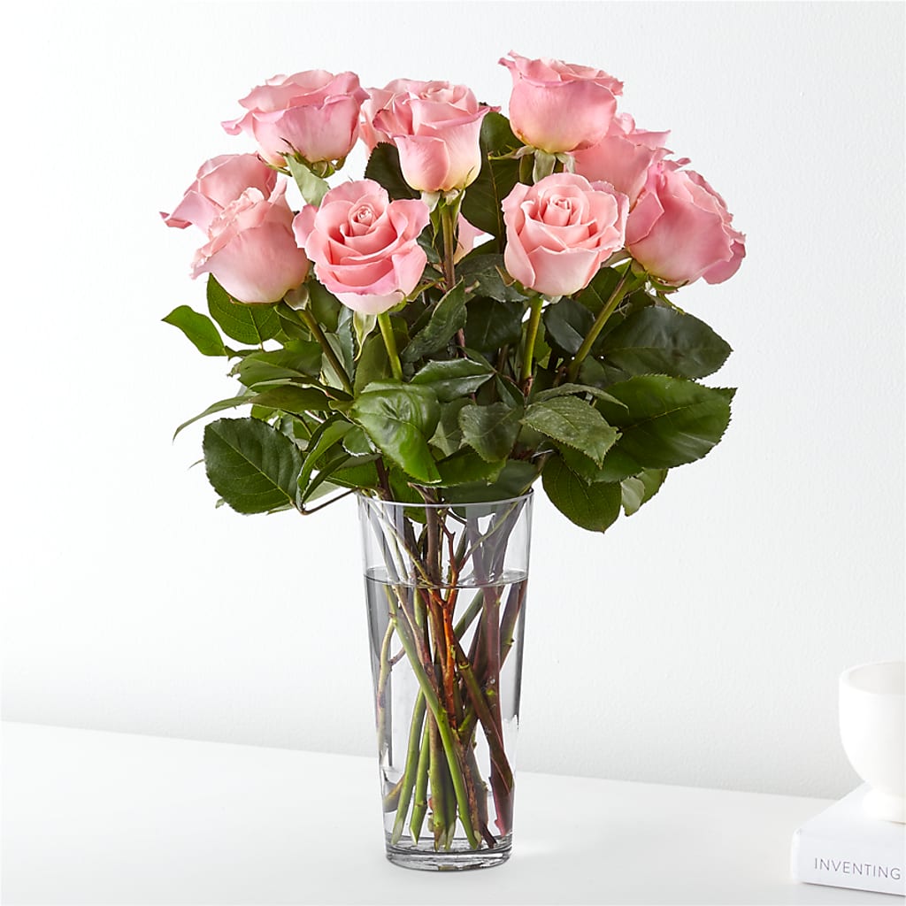 Long Stem Pink Rose Bouquet – North Shore Weddings And Flowers, Kahuku HI