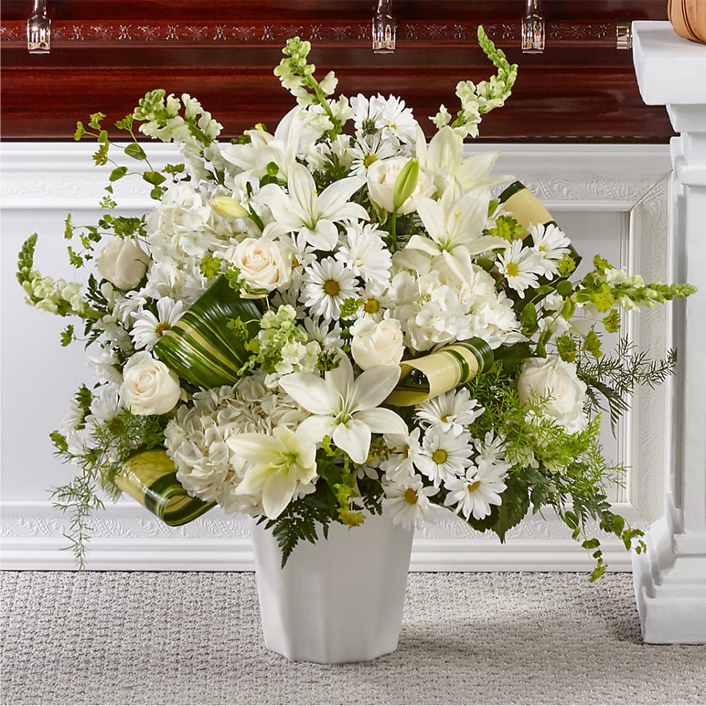 Thoughts of Tranquility Floor Basket – North Shore Weddings And Flowers, Kahuku HI