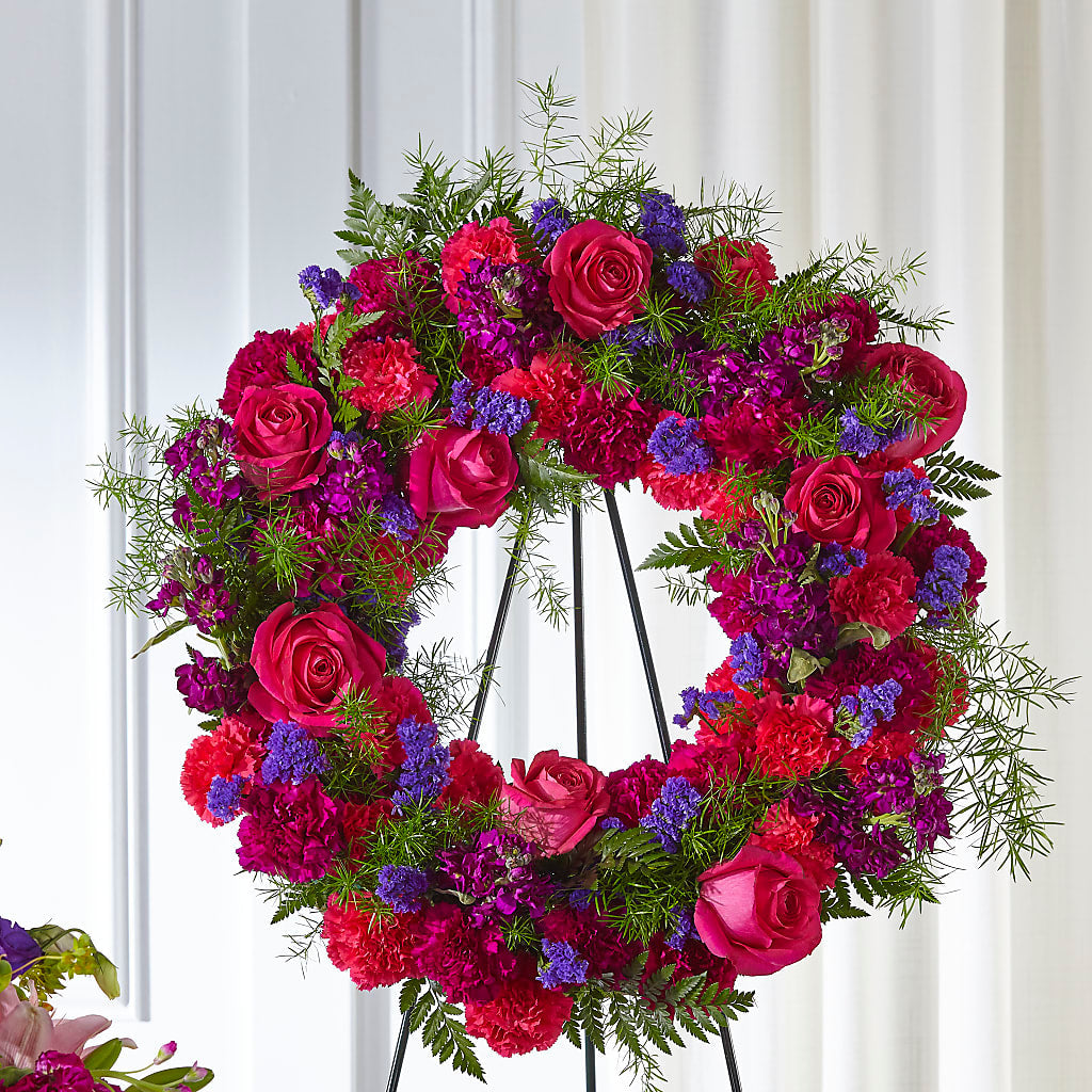 Calming Colors Wreath – North Shore Weddings And Flowers, Kahuku HI