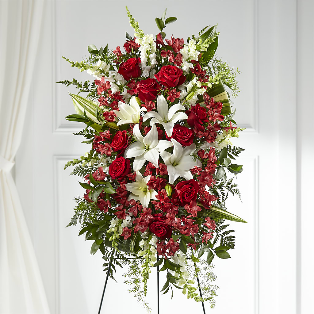 Everlasting Memory Standing Spray – North Shore Weddings And Flowers, Kahuku HI