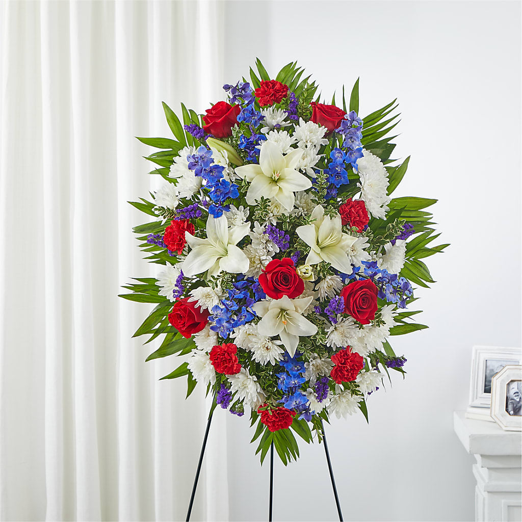 Cherished Service Standing Spray – North Shore Weddings And Flowers, Kahuku HI