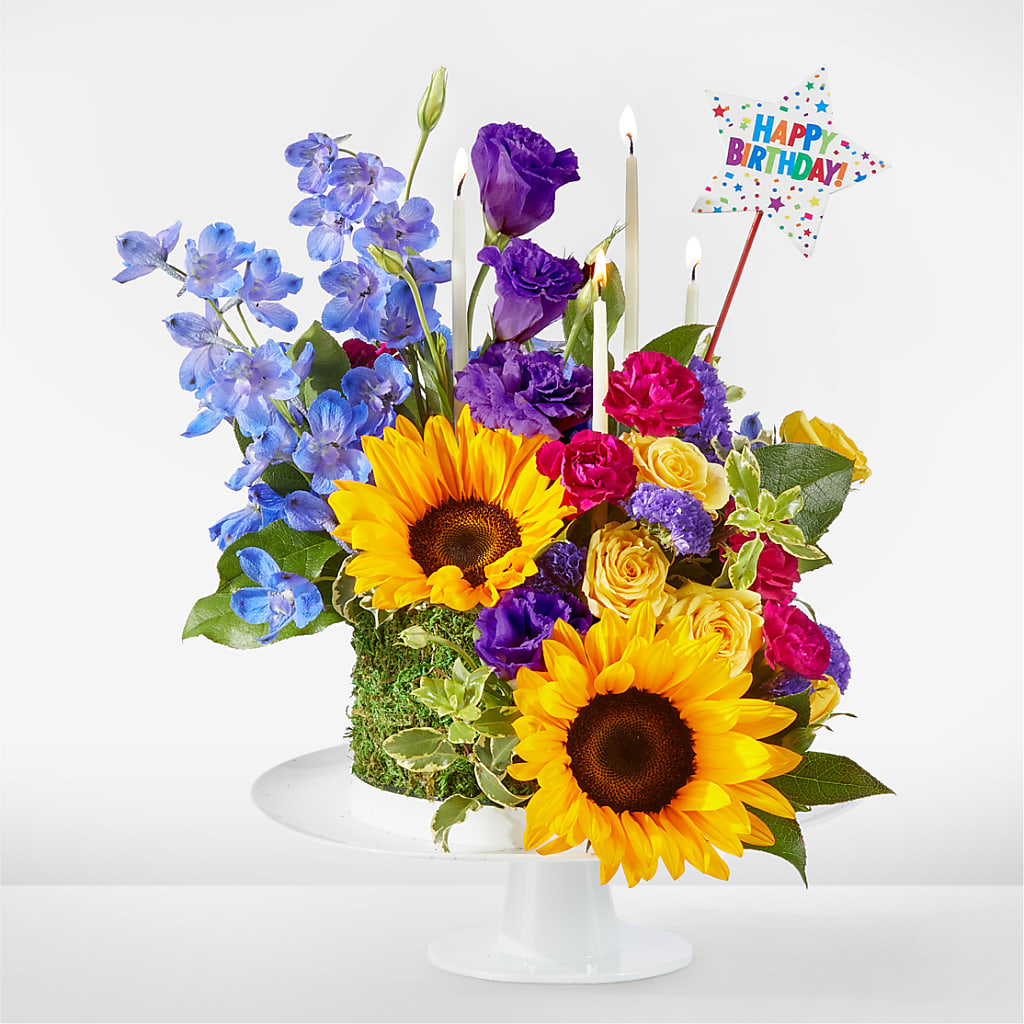 Star of the Day Floral Cake – North Shore Weddings And Flowers, Kahuku HI