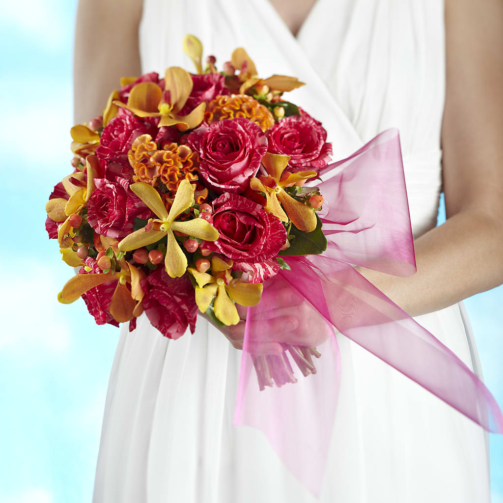 Brilliant Shades of Love Bouquet – North Shore Weddings And Flowers, Kahuku HI