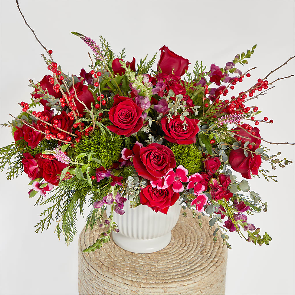 Big Red Bow Bouquet –  North Shore Weddings And Flowers, Kahuku HI