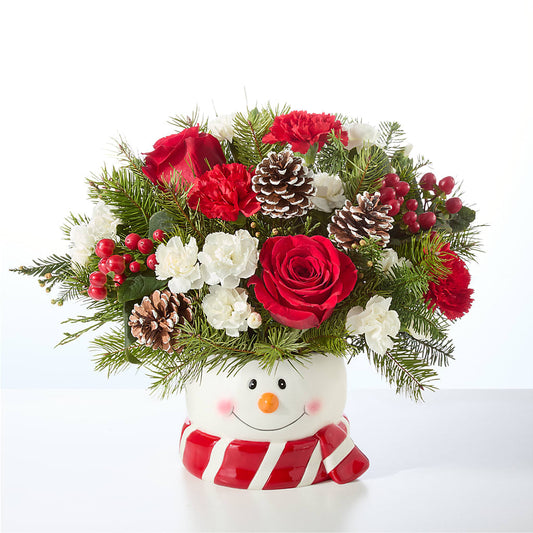 Jolly Snowman Bouquet –  North Shore Weddings And Flowers, Kahuku HI