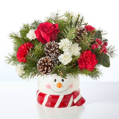 Jolly Snowman Bouquet –  North Shore Weddings And Flowers, Kahuku HI