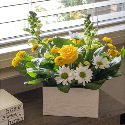 Sun Salutation Box Bouquet –  North Shore Weddings And Flowers, Kahuku HI