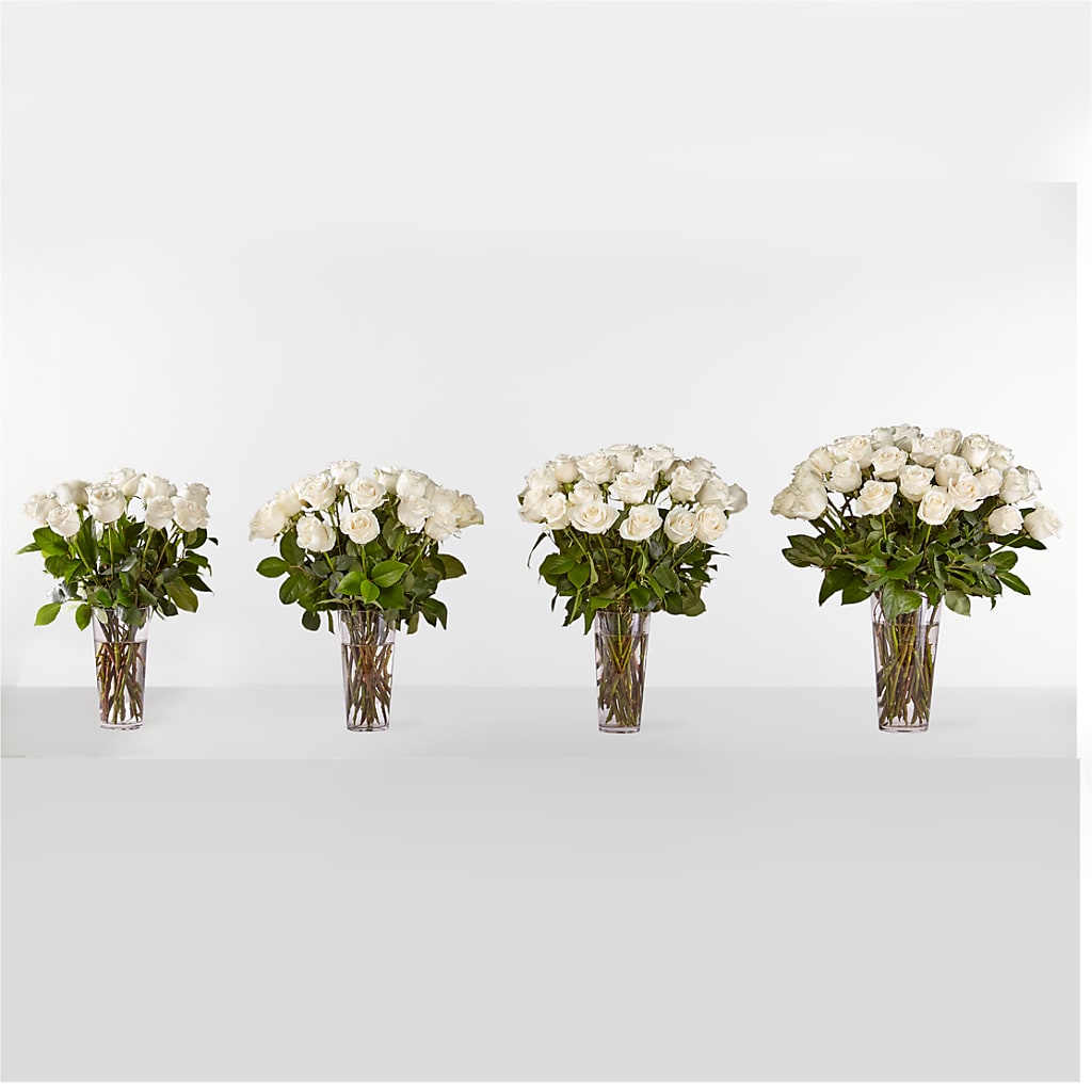 Long Stem White Rose Bouquet –  North Shore Weddings And Flowers, Kahuku HI