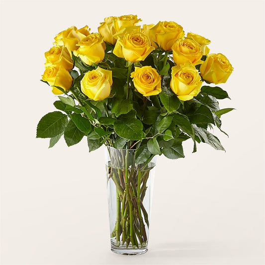 Long Stem Yellow Rose Bouquet –  North Shore Weddings And Flowers, Kahuku HI