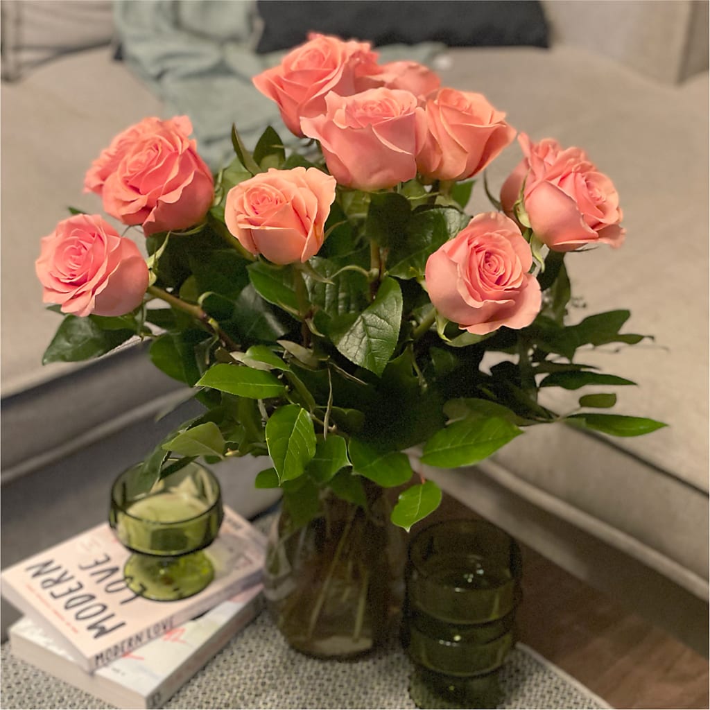 Long Stem Pink Rose Bouquet –  North Shore Weddings And Flowers, Kahuku HI