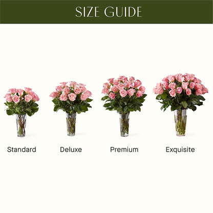 Long Stem Pink Rose Bouquet –  North Shore Weddings And Flowers, Kahuku HI