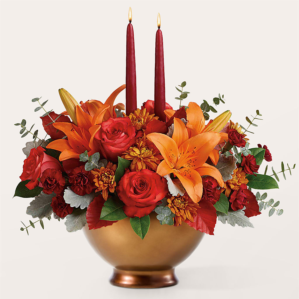 Fruits of Fall Centerpiece –  North Shore Weddings And Flowers, Kahuku HI