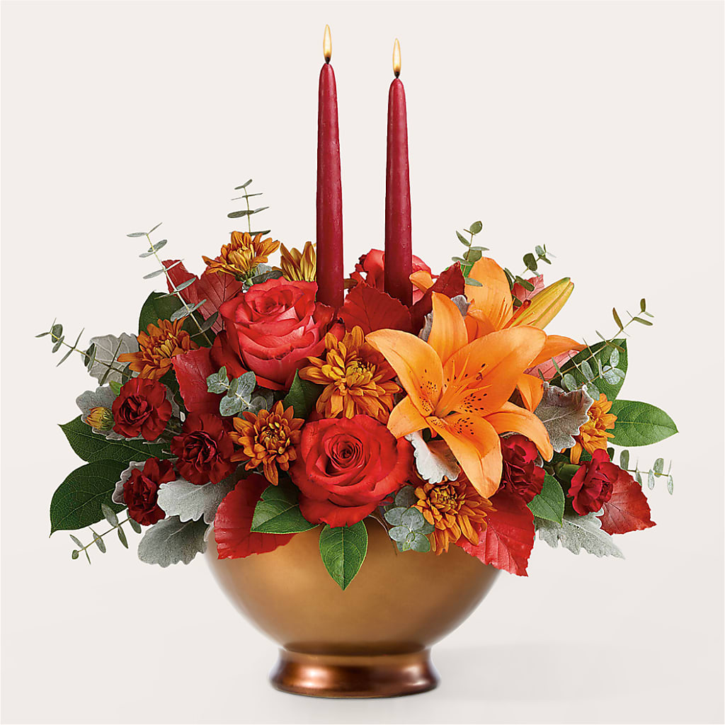 Fruits of Fall Centerpiece –  North Shore Weddings And Flowers, Kahuku HI