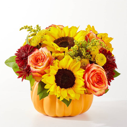 Golden Gourd Pumpkin Bouquet –  North Shore Weddings And Flowers, Kahuku HI