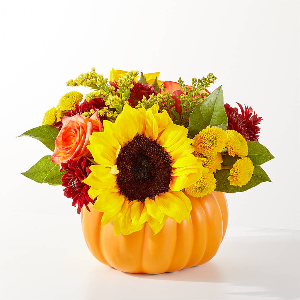 Golden Gourd Pumpkin Bouquet –  North Shore Weddings And Flowers, Kahuku HI