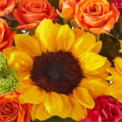 Sun-drenched Blooms Box Bouquet –  North Shore Weddings And Flowers, Kahuku HI