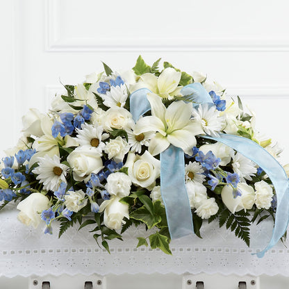 Tender Treasure Casket Spray –  North Shore Weddings And Flowers, Kahuku HI