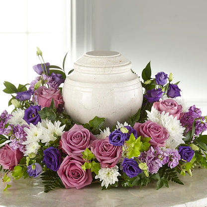 Blooming Sympathy Cremation Adornment –  North Shore Weddings And Flowers, Kahuku HI