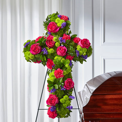 Tribute Rose Floral Cross –  North Shore Weddings And Flowers, Kahuku HI