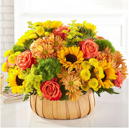 Harvest Sunflower Basket –  North Shore Weddings And Flowers, Kahuku HI