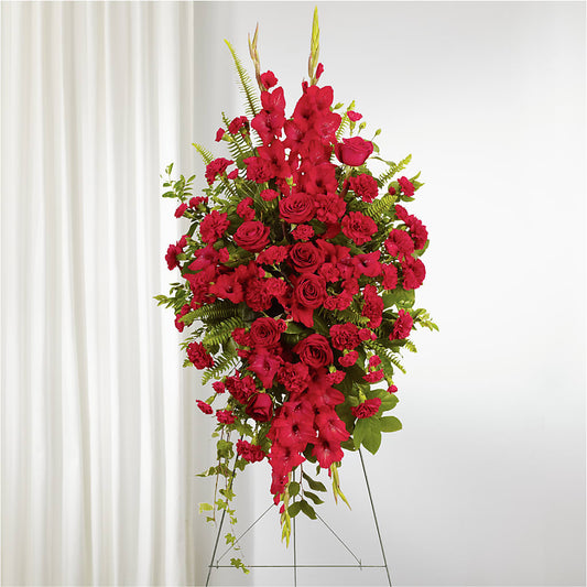 From the Heart Standing Spray –  North Shore Weddings And Flowers, Kahuku HI
