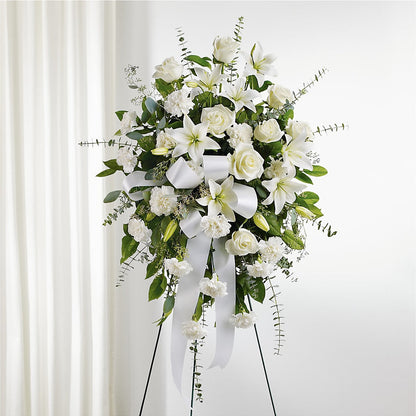 With Care Standing Spray –  North Shore Weddings And Flowers, Kahuku HI