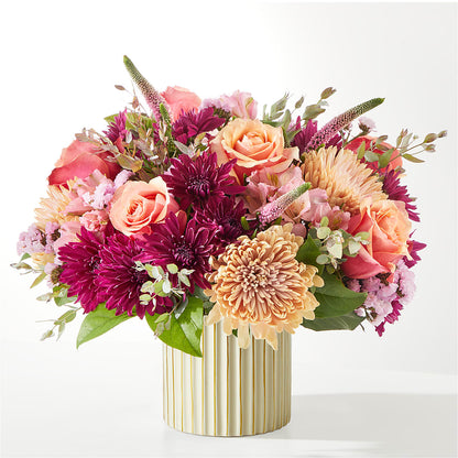 Berry Cobbler Bouquet with Ivory Vase –  North Shore Weddings And Flowers, Kahuku HI