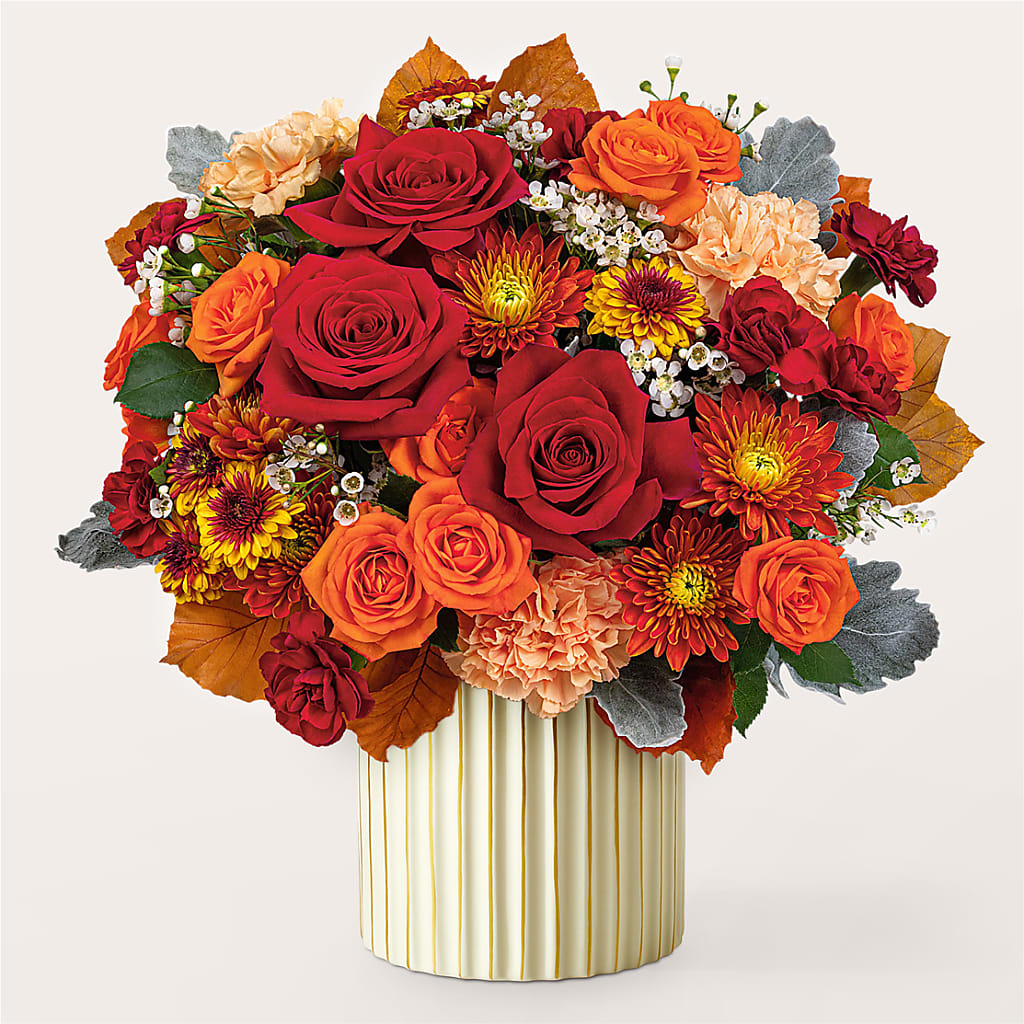 Merlot Bouquet with Ivory Vase –  North Shore Weddings And Flowers, Kahuku HI