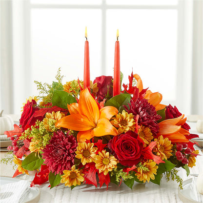 Autumn's Embrace Centerpiece –  North Shore Weddings And Flowers, Kahuku HI