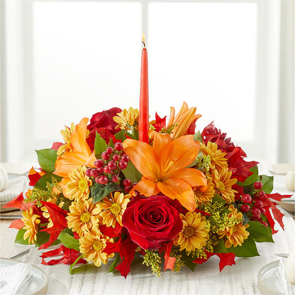 Autumn's Embrace Centerpiece –  North Shore Weddings And Flowers, Kahuku HI