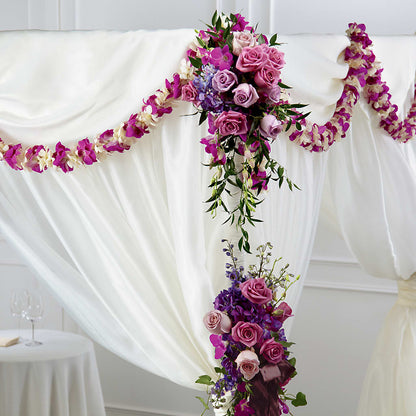Color & Light Chuppah Decor –  North Shore Weddings And Flowers, Kahuku HI