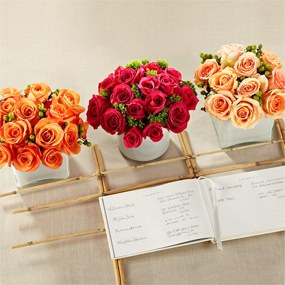 Dawn Rose Centerpiece –  North Shore Weddings And Flowers, Kahuku HI